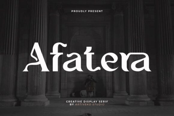 Afatera Font: Elevate Your Brand with a Bold Serif Typeface