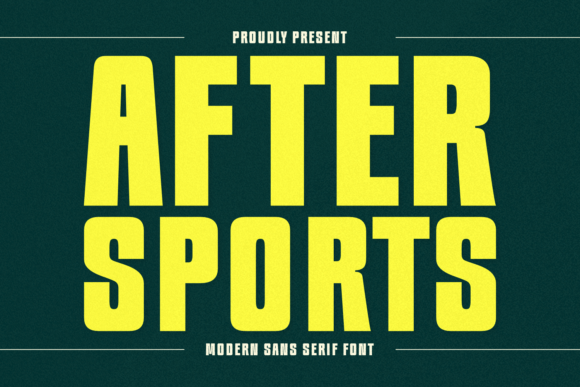 After Sports: A Modern Sans Serif Font for Web Design