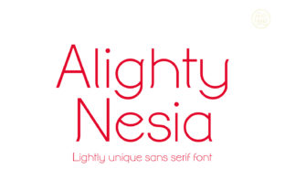 Alighty Nesia: A Bold Sans Serif Font for Modern Web Design