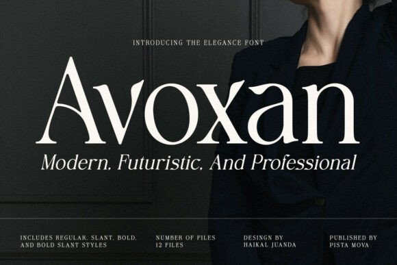 Avoxan: A Refined Serif Font