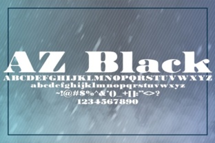 AZ Black: The Bold Serif Font for Handmade Brands
