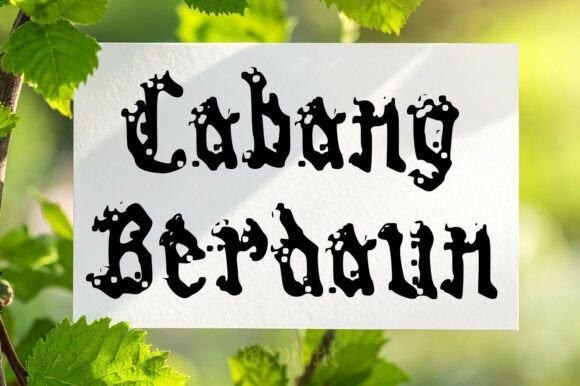Cabang Berdaun: A Fresh Typeface for Editorial Design