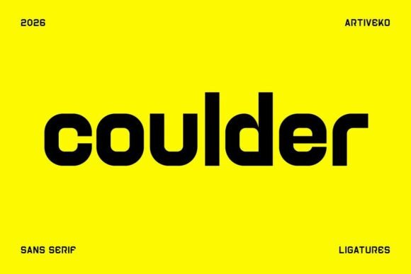Coulder: A Fresh Font for Modern Brands