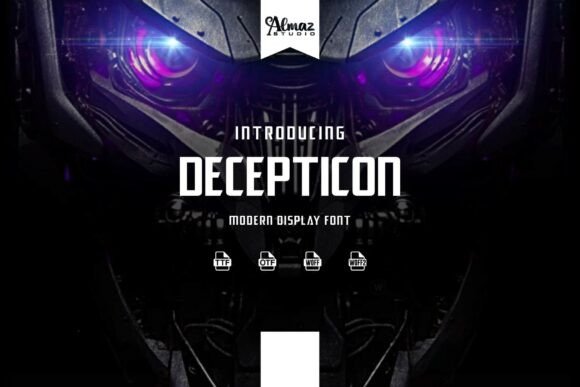 Decepticon Font: Bold Type for Handmade Brands