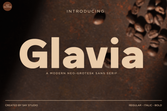 Glavia: A Modern Font for Digital Design