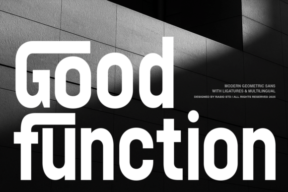 Good Function: A Modern Typeface