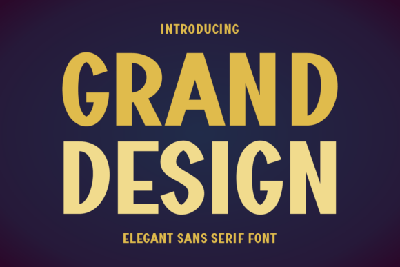 Grand Design: A Modern Sans Serif Typeface for Editorial Clarity