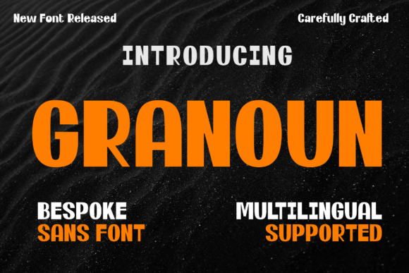 Granoun: A Bold Sans Serif for Impactful Design