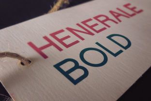 Henerale Bold: A Geometric Typeface for Modern Editorial Design