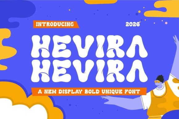 Hevira: A Playful Display Font for Modern Branding