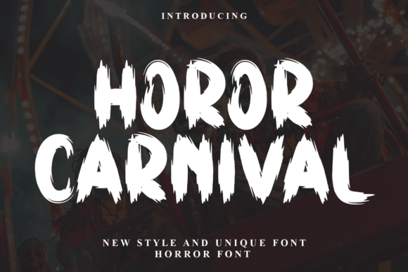 Horor Carnival Font Review: A Playful Display Typeface for Brands