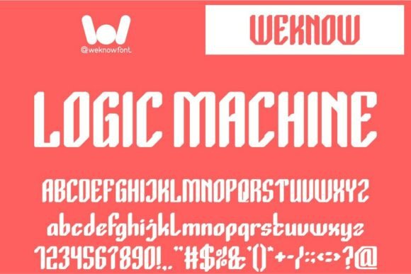 Logic Machine: A Futuristic Typeface for Modern Editorial Design