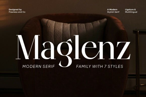 Maglenz: A Modern Serif Font for Polished Web Design