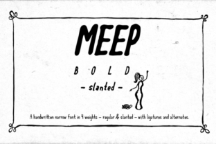 Meep Bold Slanted: A Dynamic Typeface for Modern Brands