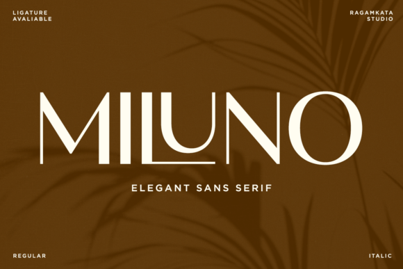 Miluno: A Modern Sans Serif for Craft Creators