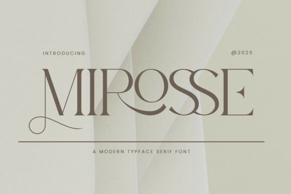 Mirosse: A Modern Serif Typeface for Editorial Design