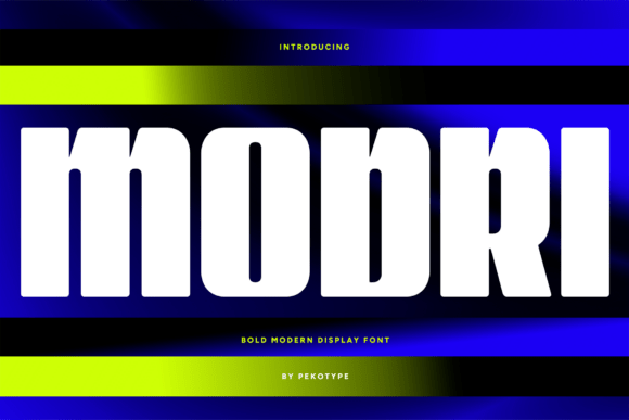 Modri: A Bold Typographic Voice