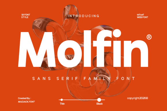 Molfin: A Bold Font for Business Branding