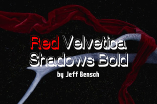 Red Velvetica Shadows Bold: A Typeface for Brand Impact