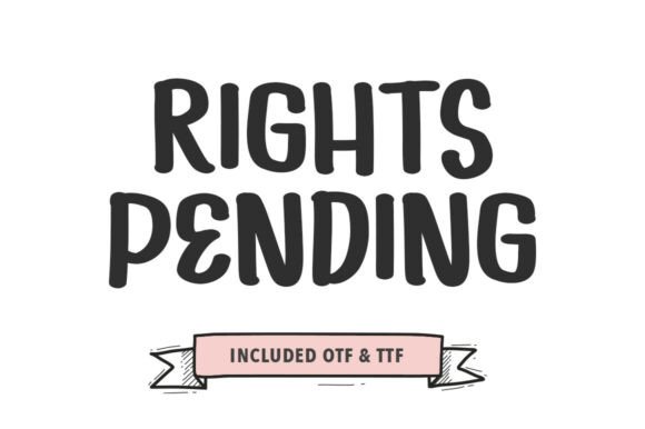 Rights Pending: A Bold Display Font for Modern Brands