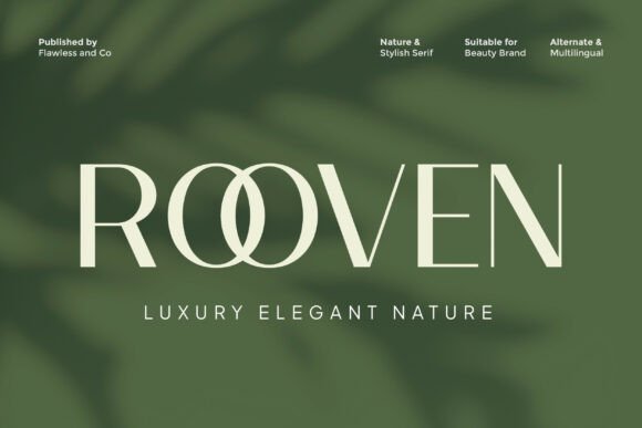 Rooven: The Elegant Serif Font for Polished Branding