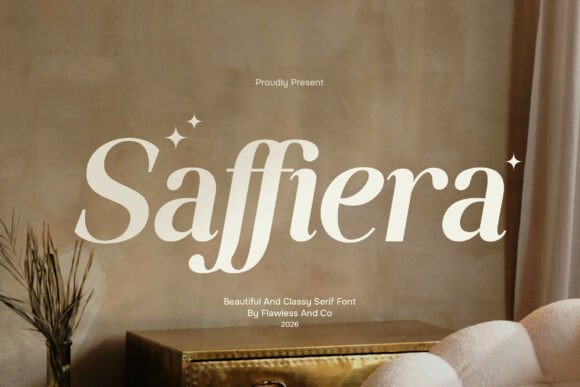 Saffiera: A Classy Serif Font for Crafters