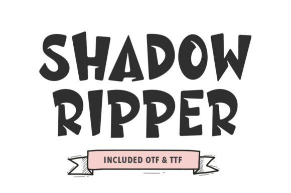 Shadow Ripper: A Bold Display Font for Your Brand