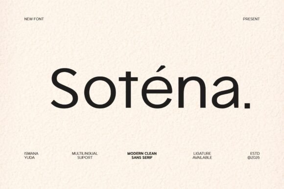 Sotena: A Modern Font for Professional Branding