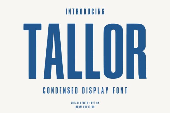 Tallor Font Review: A Bold Display Typeface for Modern Brands